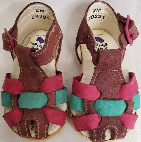 Pela -- Infant's T-Strap Sandal -- Rose Multi