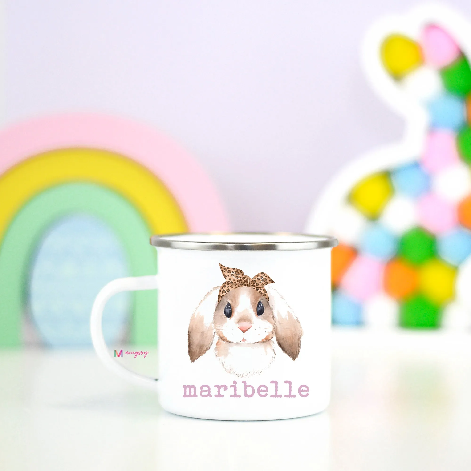 Rabbit Personalized Kid's Easter Camp Cup