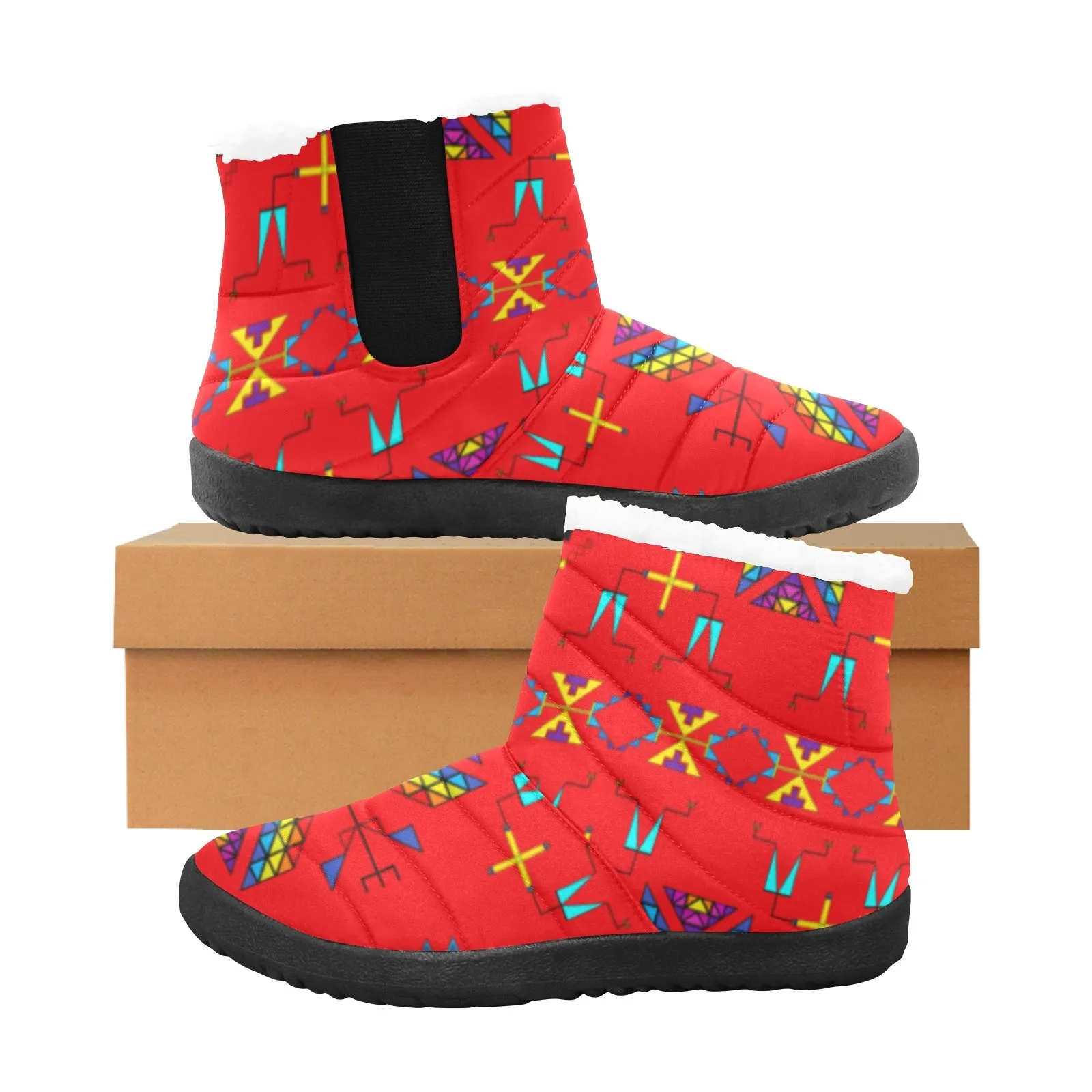 Rainy Chief Rainbow Red Men's Padded Winter Boot