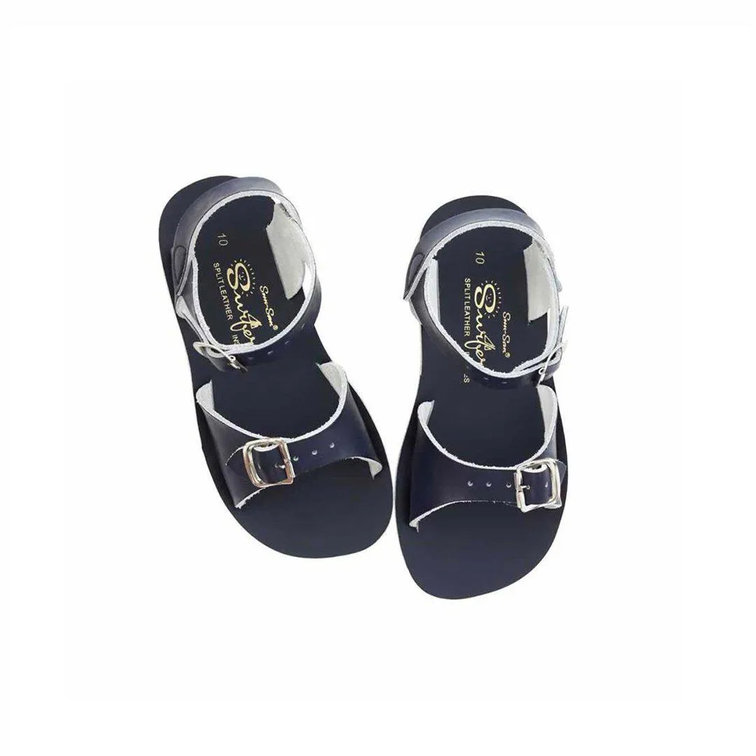 Salt-Water Sun-San Kid's Sandals - Surfer - Navy