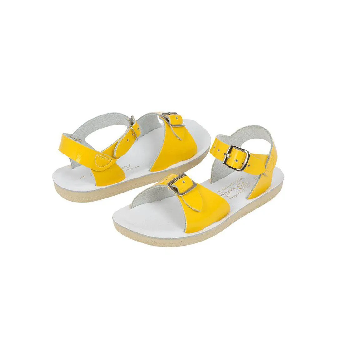 Salt-Water Sun-San Kid's Sandals - Surfer - Shiny Yellow