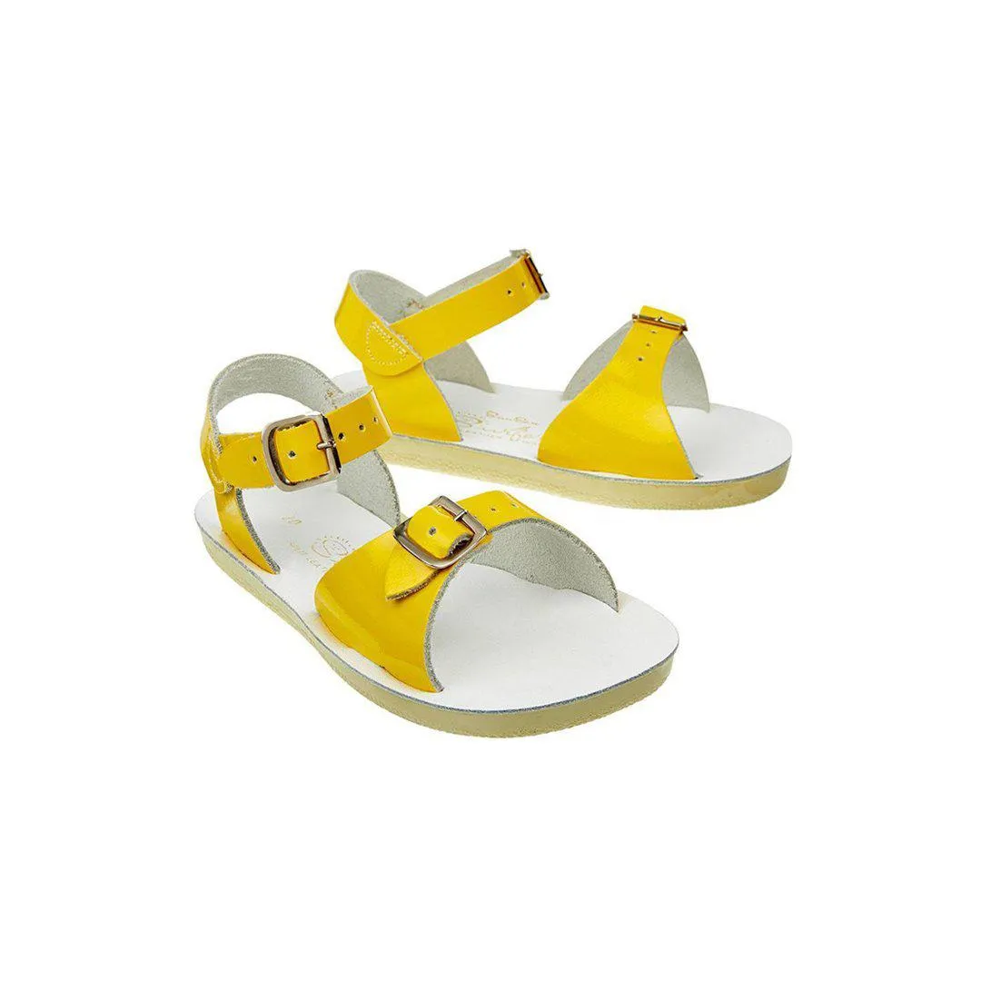 Salt-Water Sun-San Kid's Sandals - Surfer - Shiny Yellow