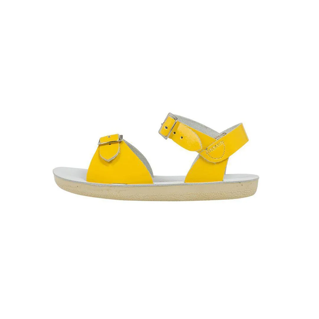 Salt-Water Sun-San Kid's Sandals - Surfer - Shiny Yellow