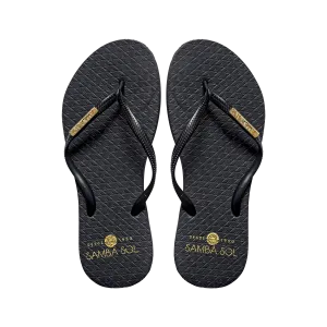 Samba Sol Women's Fashion Collection Flip Flops - Classic Black