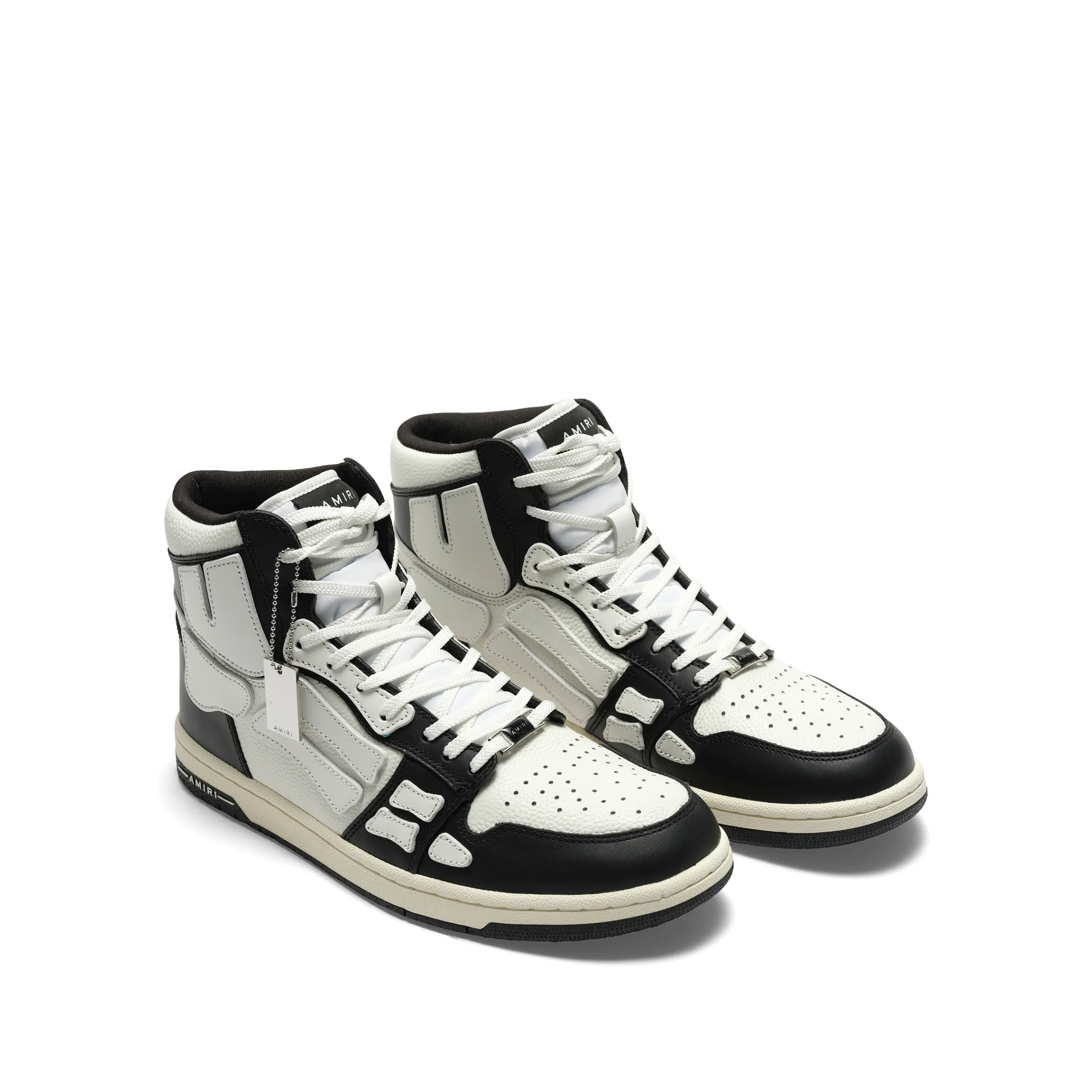 Skeleton High Sneaker in Black/White