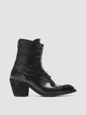 SYDNE 005 - Black Leather Zip Boots