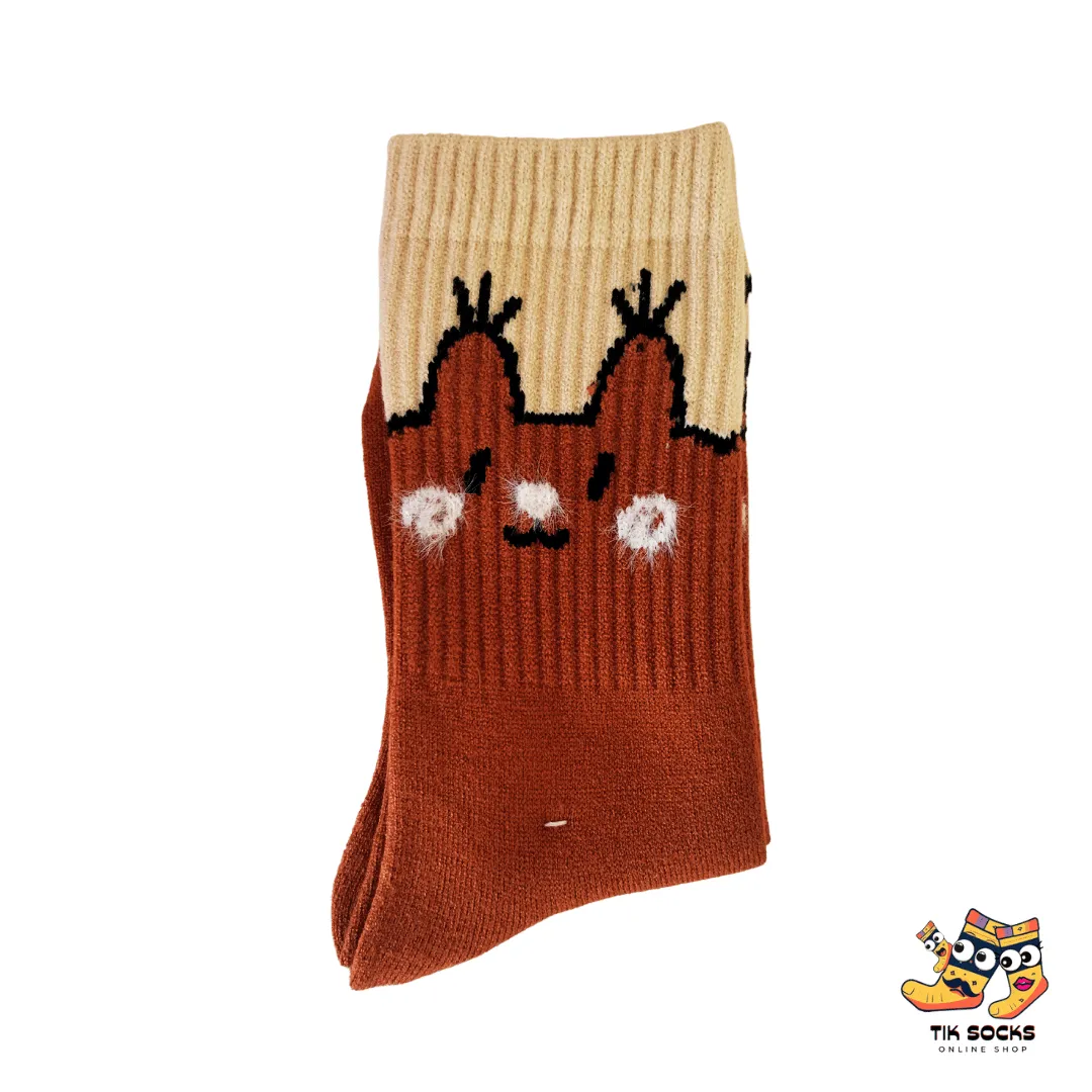 TikSocks|Fun Socks-Charming Squirrel-Themed Women's Socks 5 Pairs