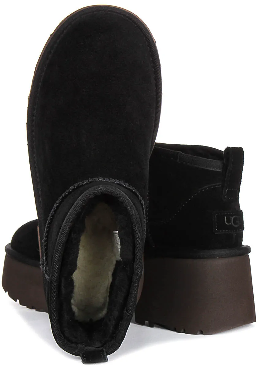 Ugg Australia Ultra Mini Heel In Black For Women