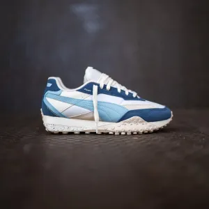 Women Puma Blacktop Rider (Warm White/Inky Blue)